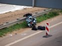 VU A 3 Rich Oberhausen Motorrad PKW Beifahrerin Motorrad verstorben P41